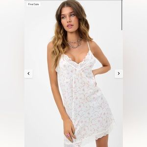 Frankie’s Bikinis Rosie Satin Mini Dress